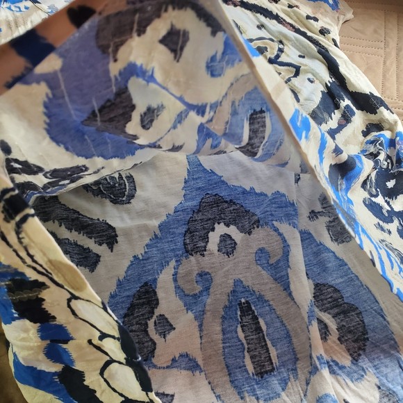 INC Sequins Ikat Cold Shoulder Top size L - Picture 6 of 9